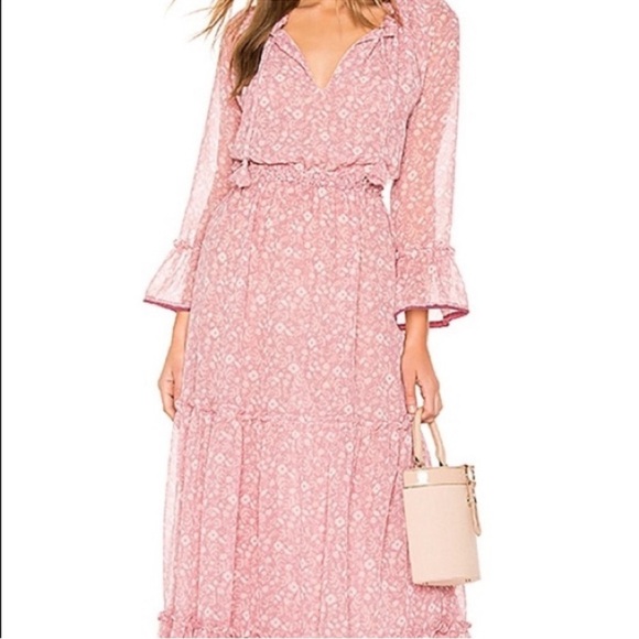NWT MISA LOS Angeles Lucinda Dress in Pink Floral Boho Sz Small - Picture 2 of 9